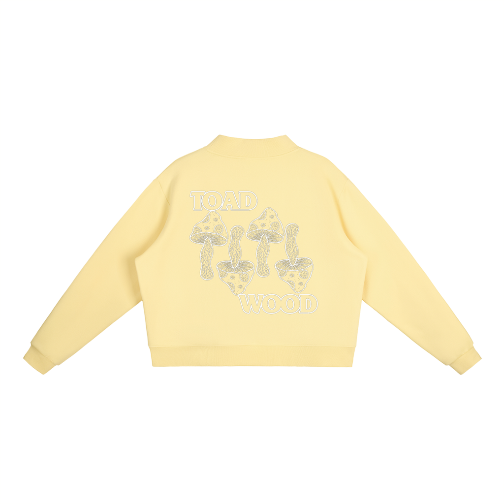 Essential Fleece Mock-Neck Crew Sweatshirt